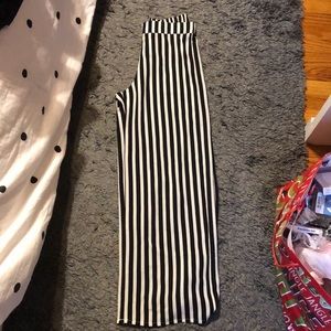 Striped flare pants